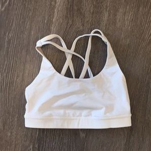 Lulu energy bra white